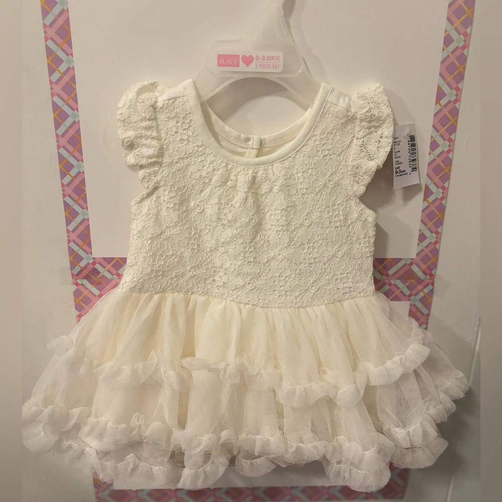 Charming Snow White Lace Baby Dress
